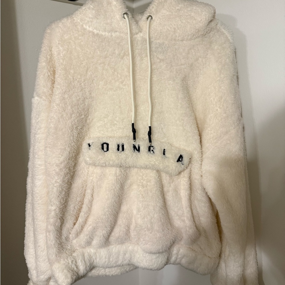 YoungLA Women's Cream Fleece Sweater